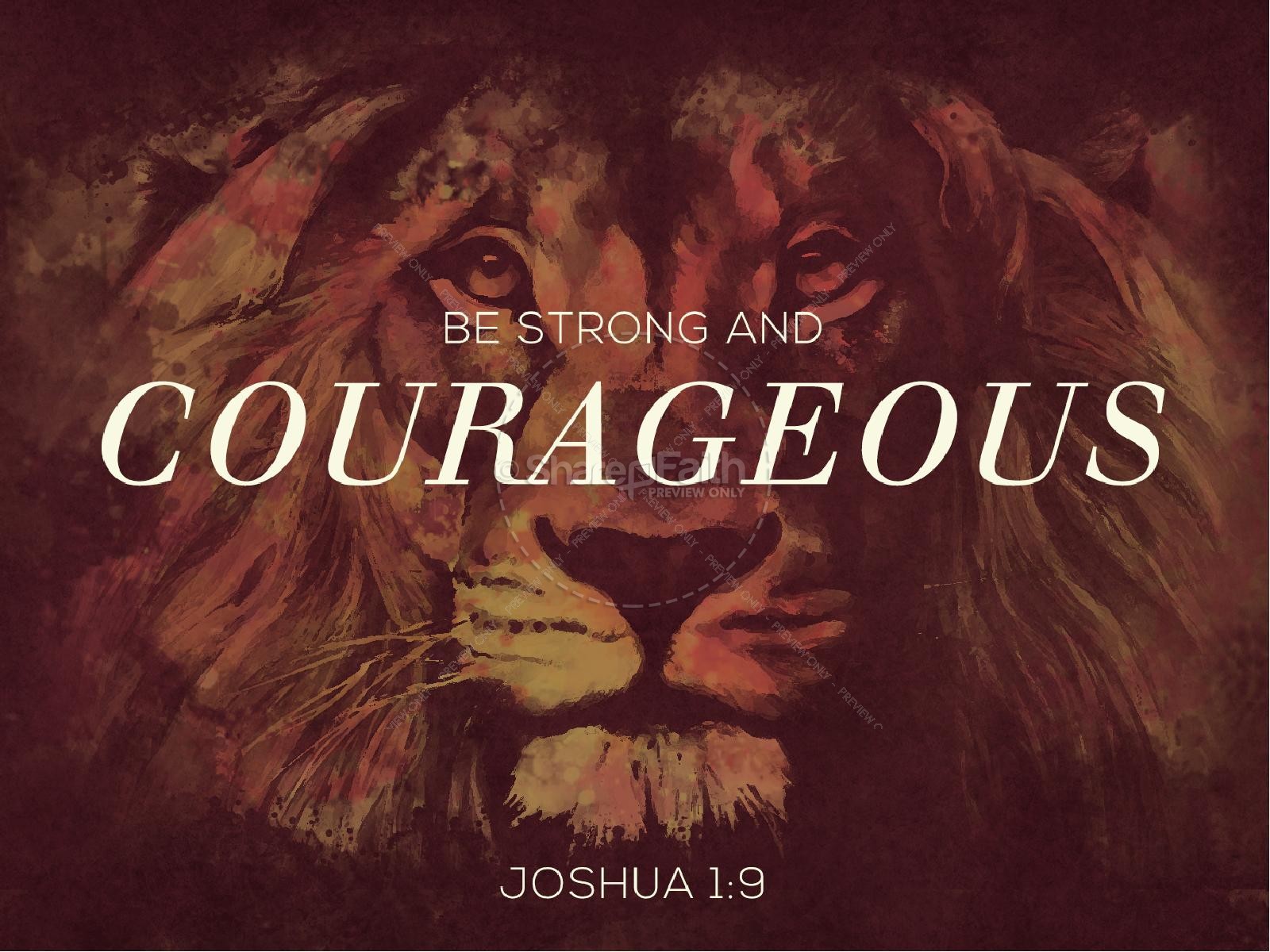 Be Strong and Courageous Church PowerPoint