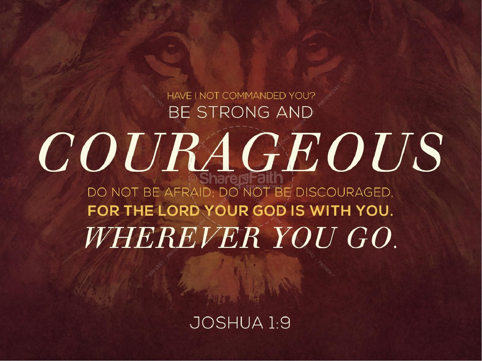 Be Strong and Courageous Church PowerPoint