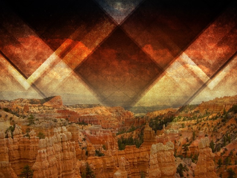 Triangle Cliff Scene Religious Background Thumbnail Showcase