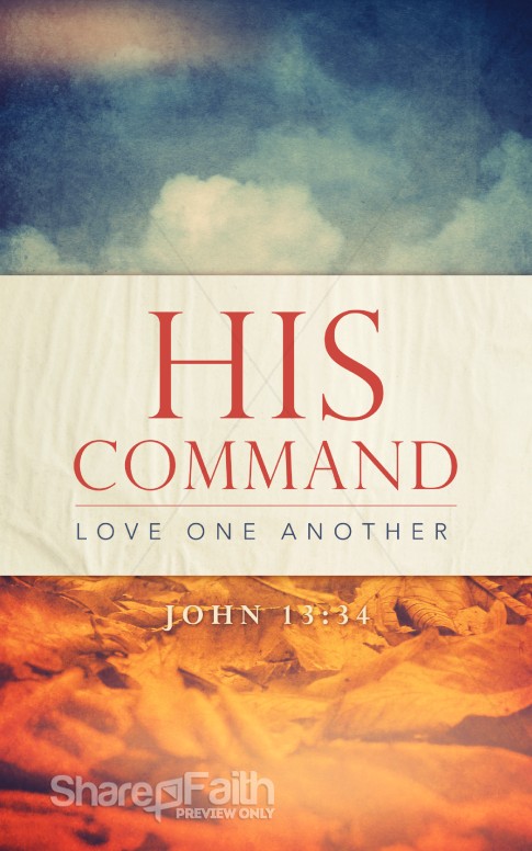 his command religious bulletin cover harvest fall church bulletin