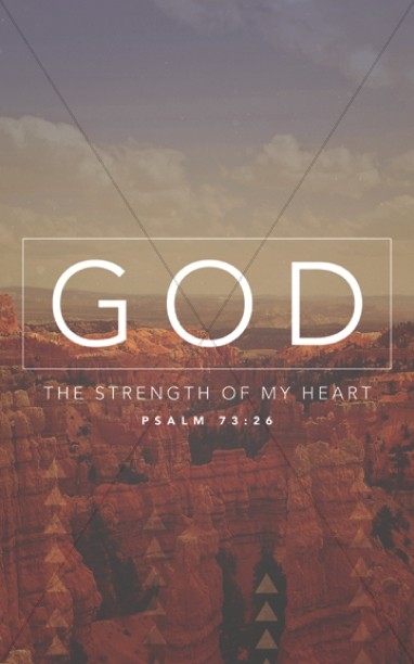 God is Strenght Church Bulletin Cover Thumbnail Showcase
