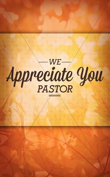 Pastor Appreciation Christian Bulletin Thumbnail Showcase