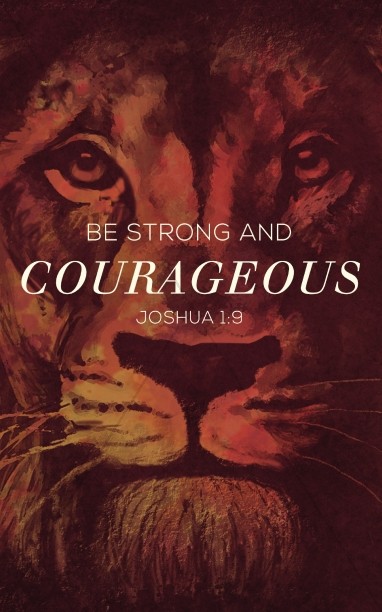 Be Strong and Courageous Ministry Bulletin Cover Thumbnail Showcase