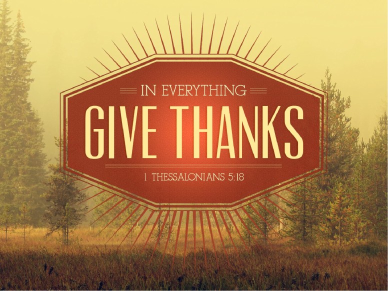 In Everything Give Thanks Sermon Thanksgiving PowerPoint