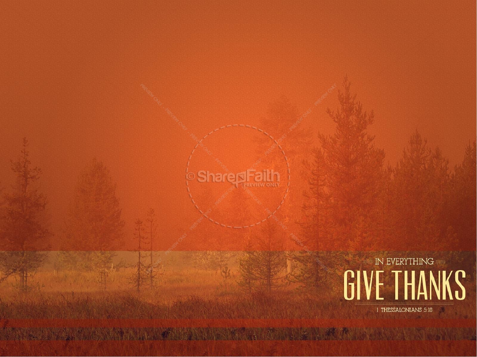 In Everything Give Thanks Sermon Thanksgiving PowerPoint Thumbnail 9