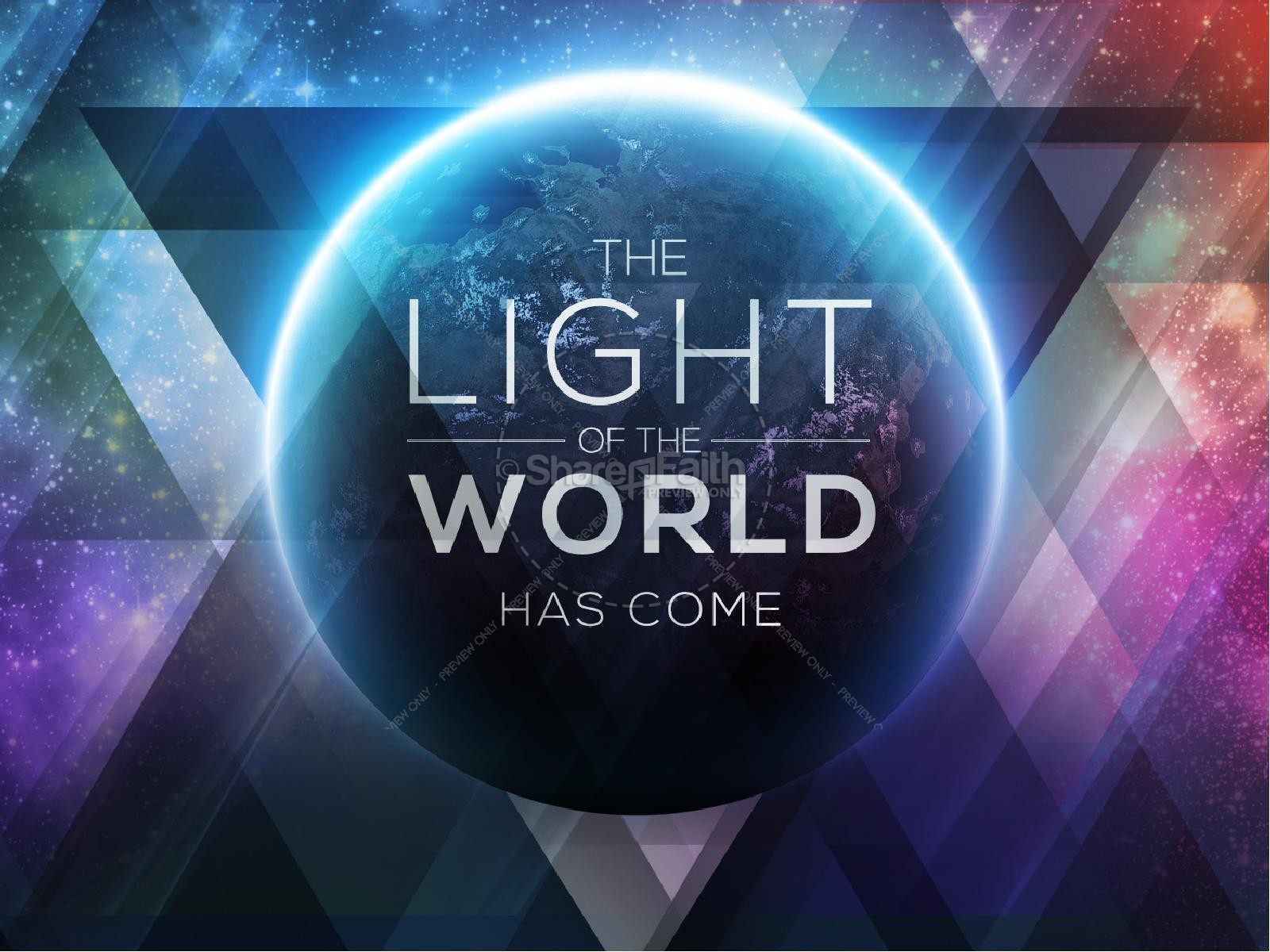 Light Of The World Galaxy Religious Powerpoint Sharefaith Media 