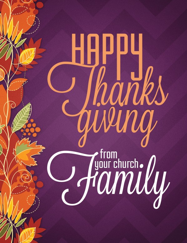 Thanksgiving Joy Happy Thanksgiving Ministry Flyer