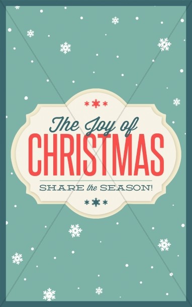 The Joy of Christmas Religious Bulletin Thumbnail Showcase