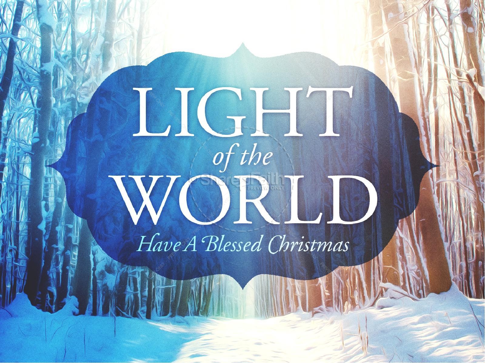 Light of the World Christmas PowerPoint Thumbnail 1