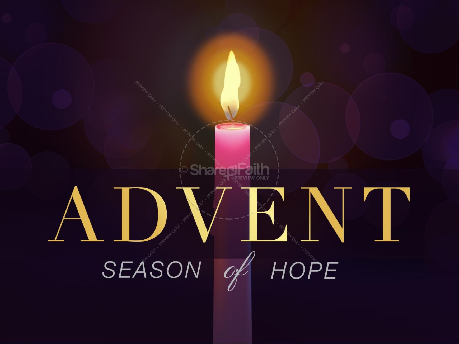 Advent Prepare for Christ Christmas PowerPoint Thumbnail 3
