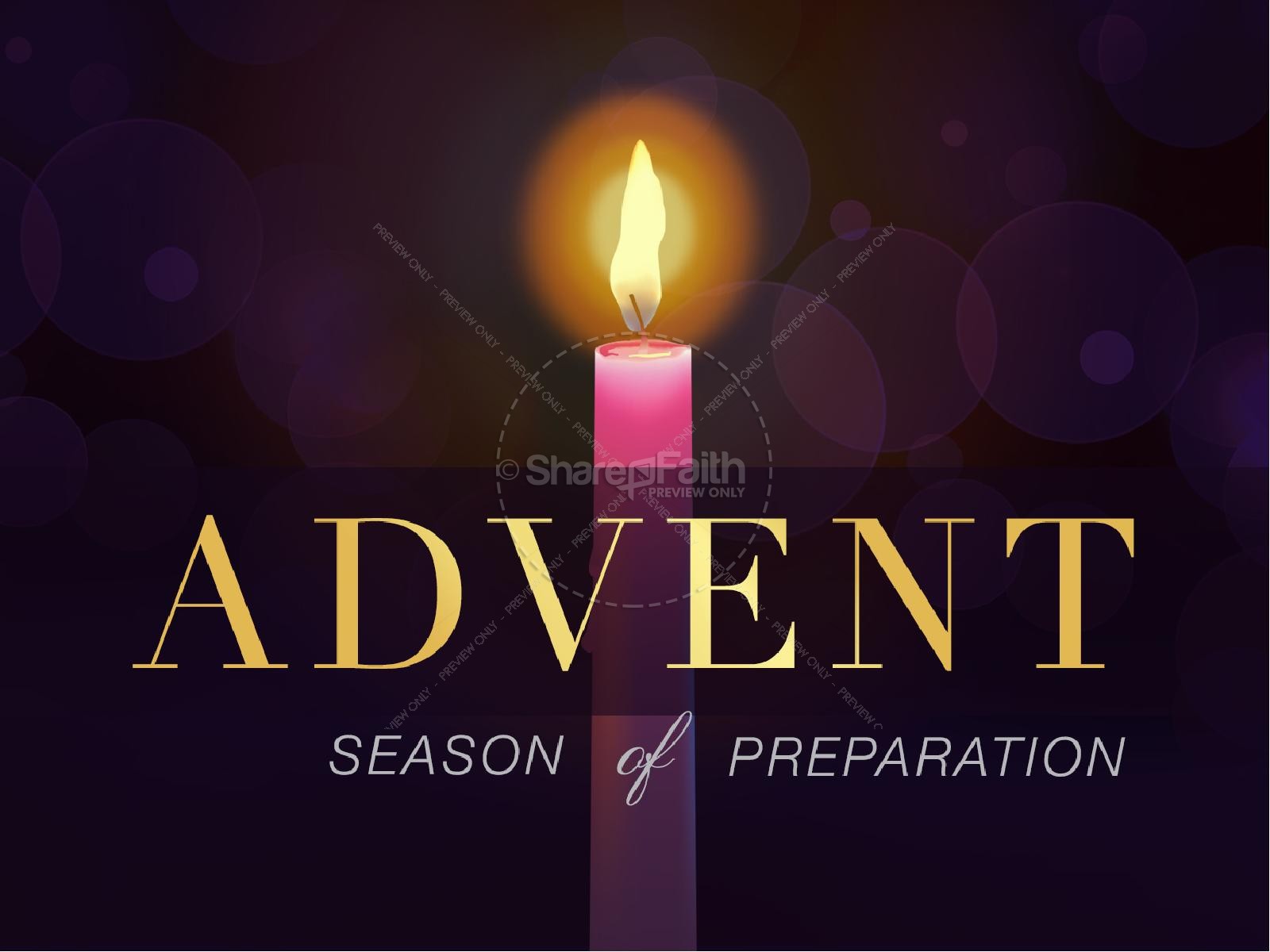 Advent Prepare for Christ Christmas PowerPoint Thumbnail 6