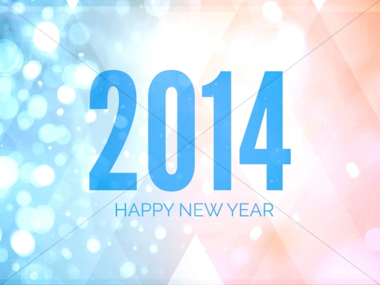 2014 Happy New Year Background Slides Thumbnail Showcase