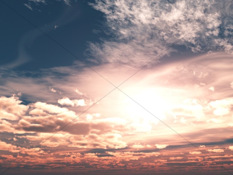Sunset Through the Clouds Ministry Background Thumbnail Showcase