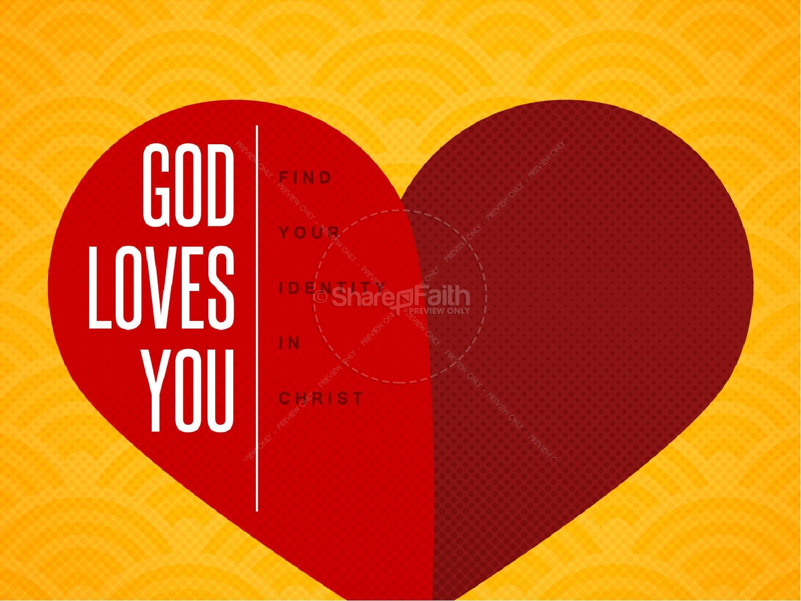  God Loves You Christian PowerPoint Thumbnail 1