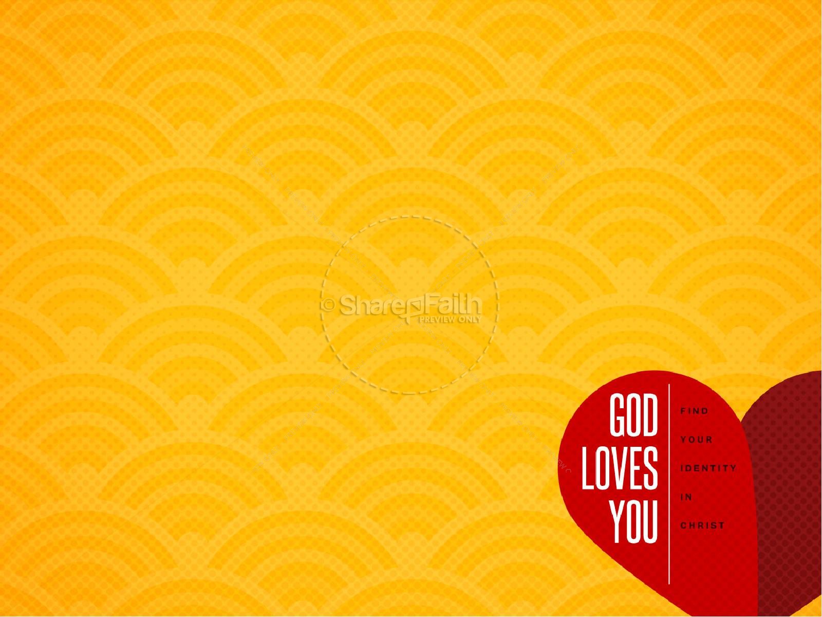  God Loves You Christian PowerPoint Thumbnail 2