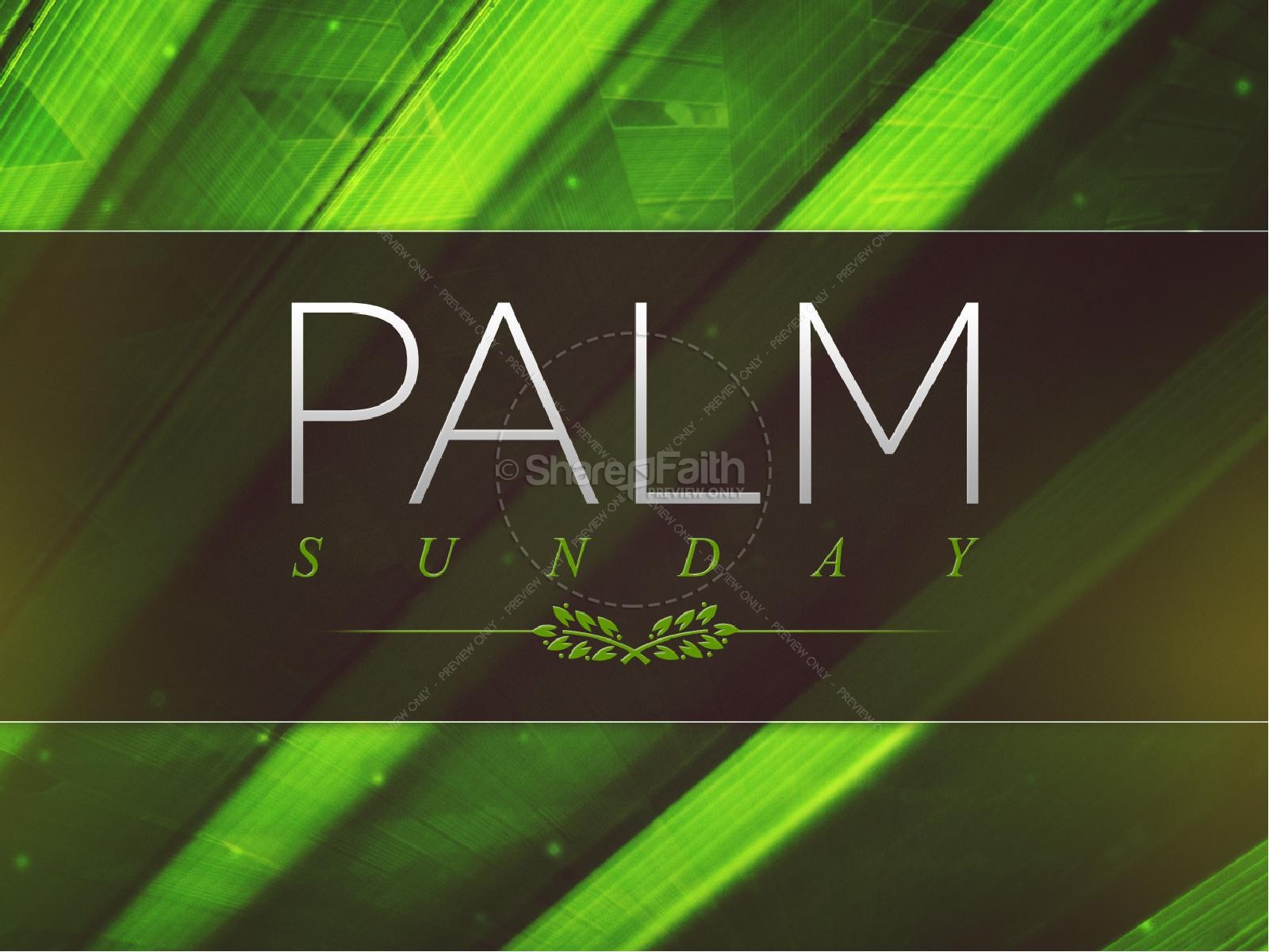 Palm Sunday Ministry Easter Graphics PowerPoint Thumbnail 1