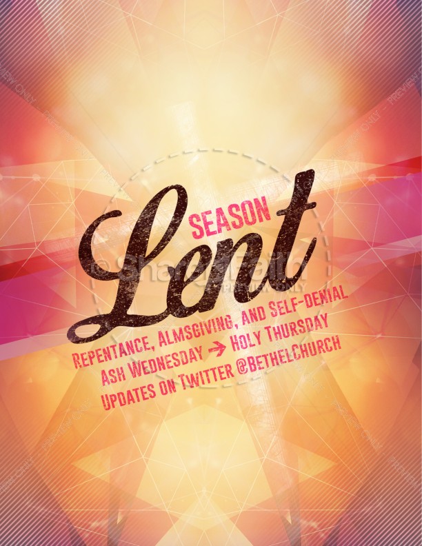 Season of Lent Religious Flyer Thumbnail Showcase