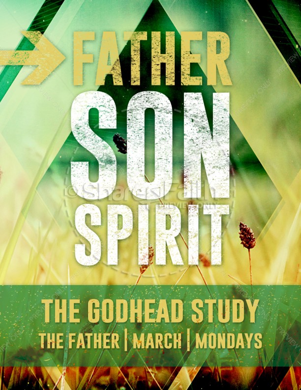 God the Father Christian Flyer Thumbnail Showcase