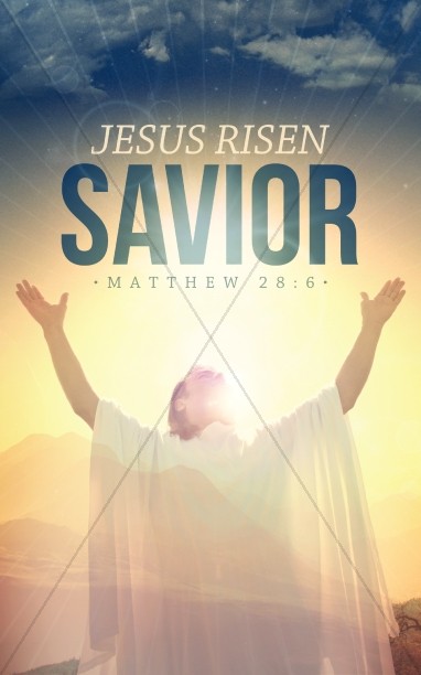 Jesus Risen Savior Christian Bulletin Thumbnail Showcase