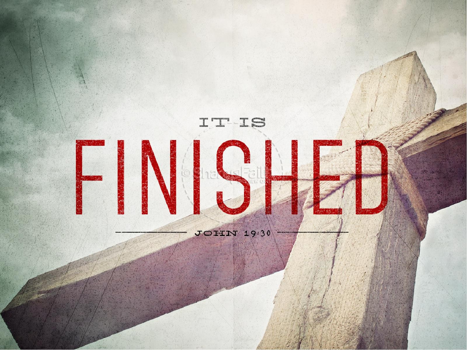 It is Finished Easter Graphics PowerPoint