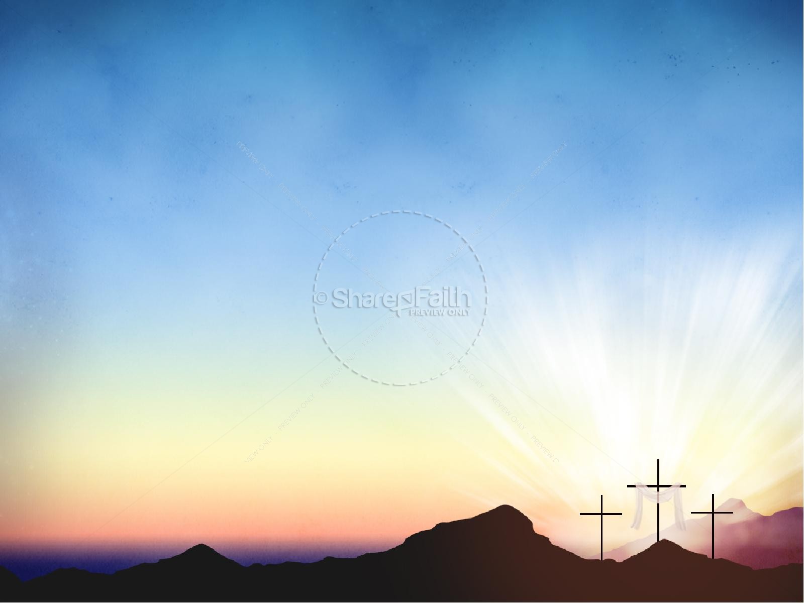Resurrection Sunday Easter Graphics Ministry PowerPoint Thumbnail 8