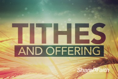 In Remembrance of Me Tithes and Offerings Video Loop
