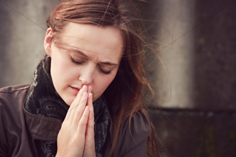 Woman in Prayer Ministry Stock Photo Thumbnail Showcase