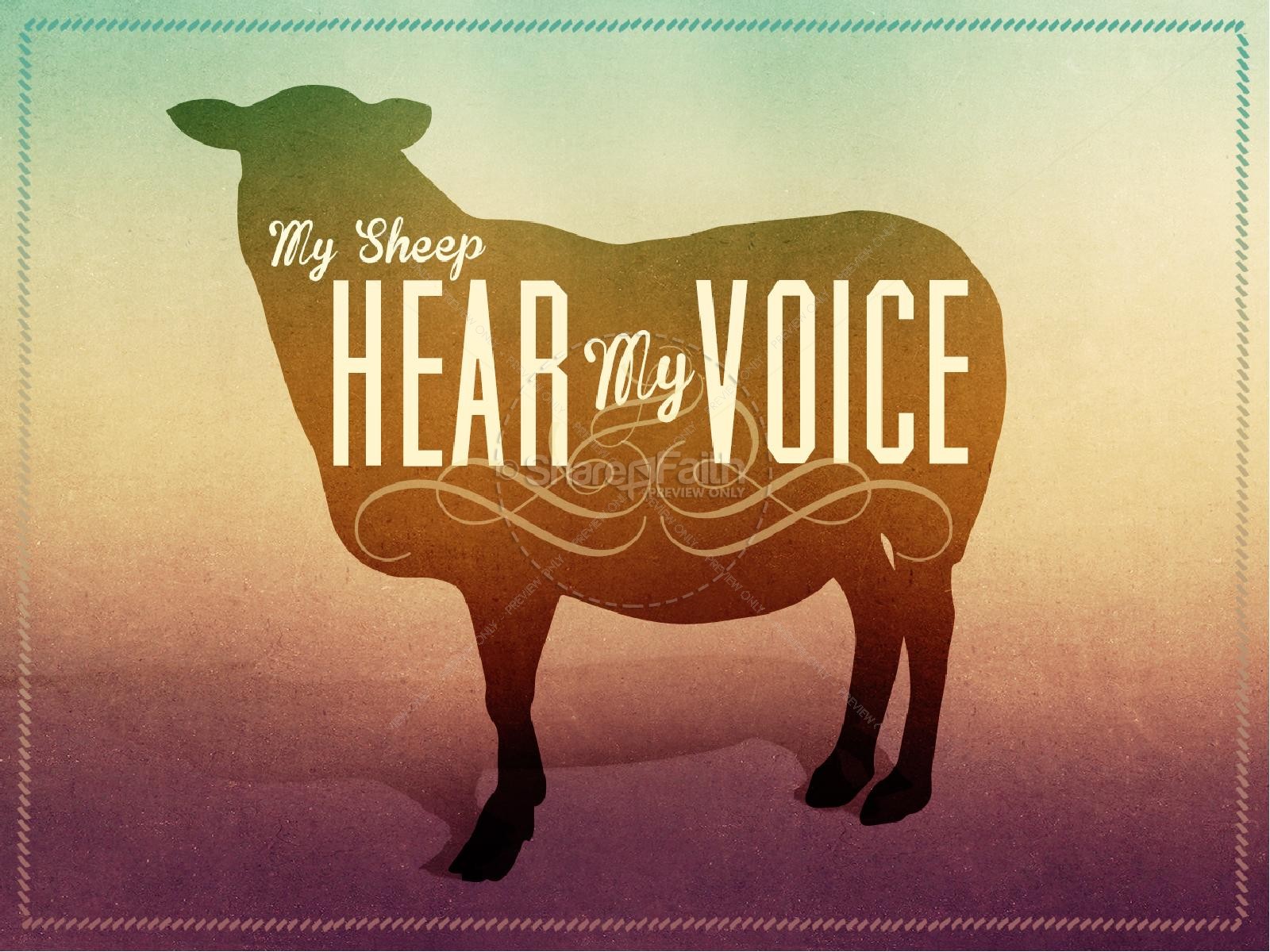 My Sheep Hear My Voice Christian PowerPoint Thumbnail 1
