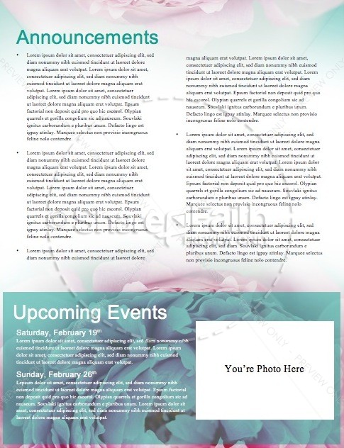 Mothers Day Beautiful Mother's Day Church Newsletter | page 4