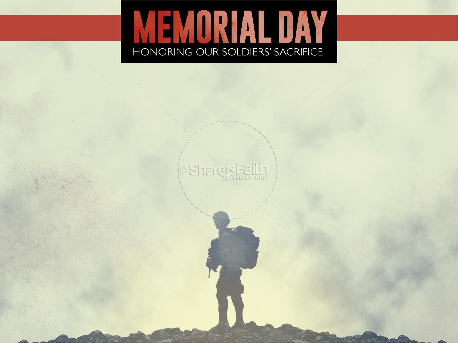 Memorial Day Holiday Graphics Memorial Day PowerPoint Thumbnail 6