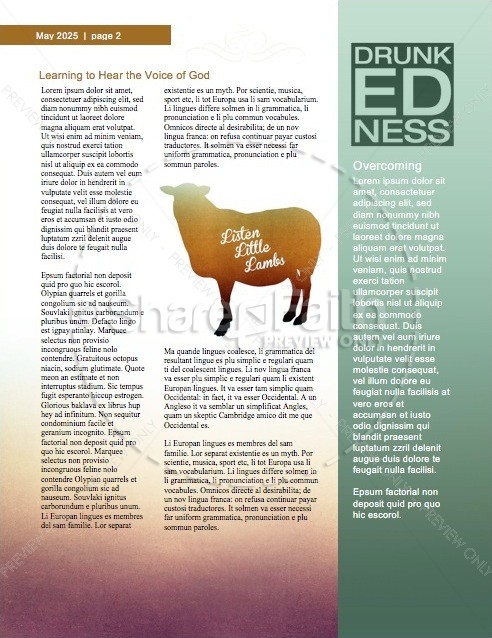 My Sheep Hear My Voice Religious Newsletter | page 2