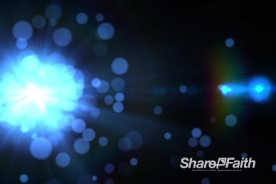 Flare Particles Blue Worship Video Background