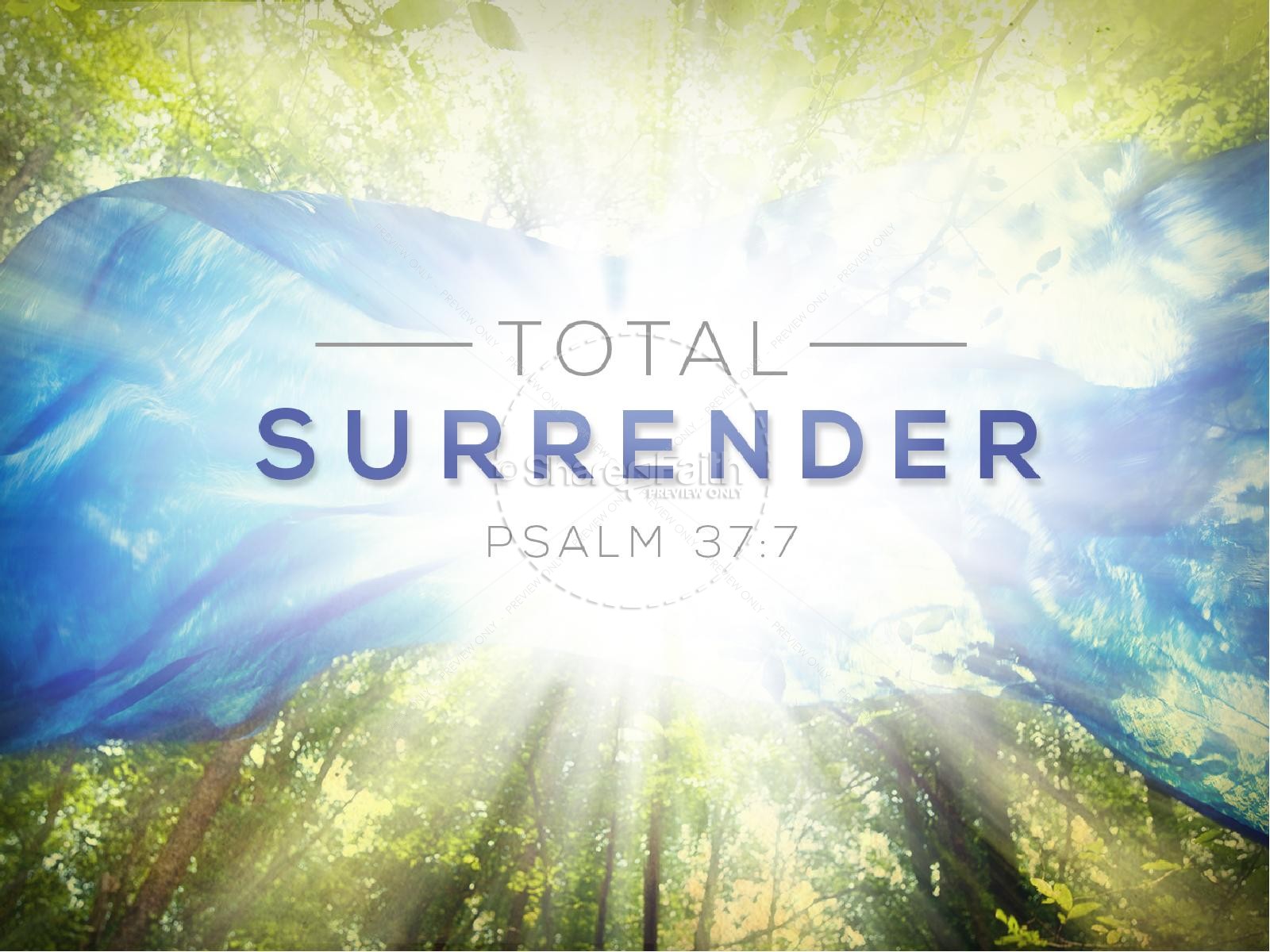 Total Surrender Christian Sermon PowerPoint | slide 1