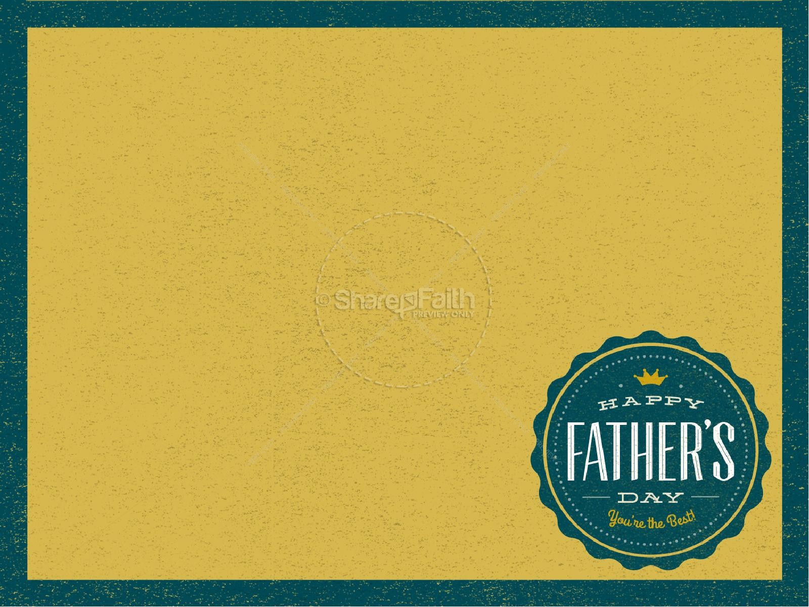 Happy Father's Day You're the Best Sermon PowerPoint Thumbnail 3