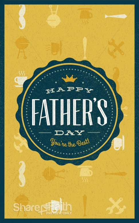 Happy Father's Day You're the Best Church Bulletin | Fathers Day ...