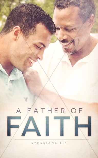 A Father of Faith Father's Day Church Bulletin Thumbnail Showcase