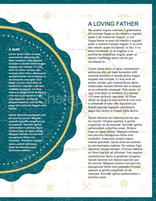 Happy Father's Day You're the Best Religious Newsletter Templates | page 3
