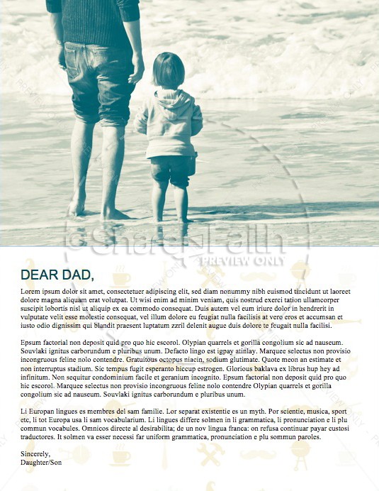 Happy Father's Day You're the Best Religious Newsletter Templates | page 4