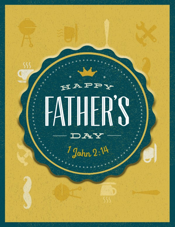Happy Father's Day You're the Best Religious Flyer Template