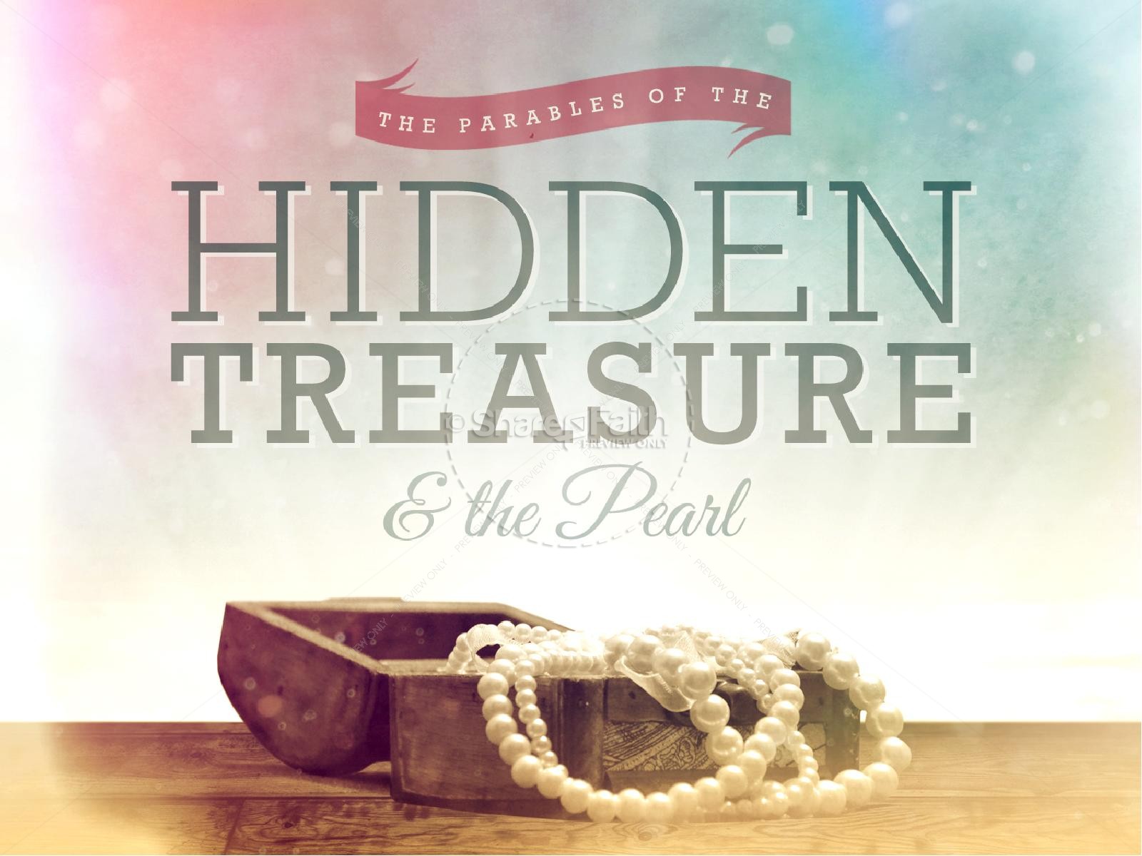 The Parable of the Hidden Treasure and the Pearl Ministry PowerPoint Thumbnail 1