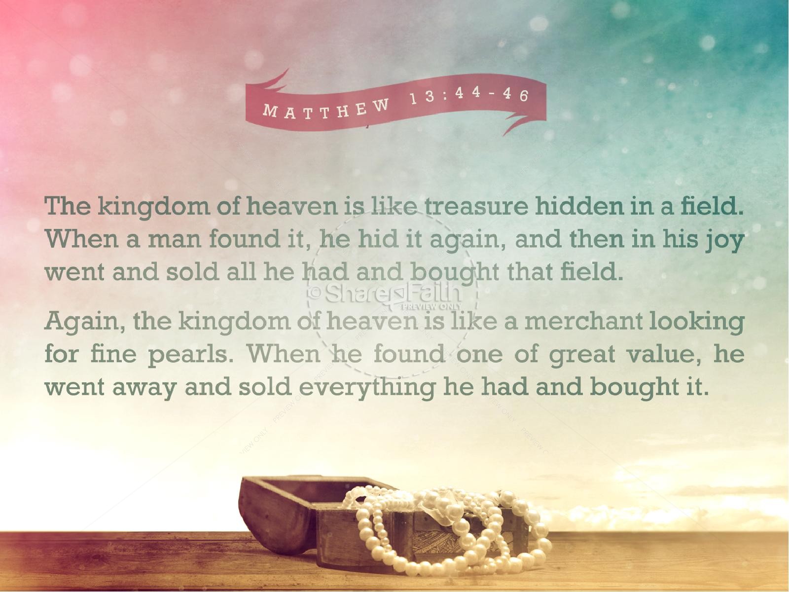 The Parable of the Hidden Treasure and the Pearl Ministry PowerPoint Thumbnail 5