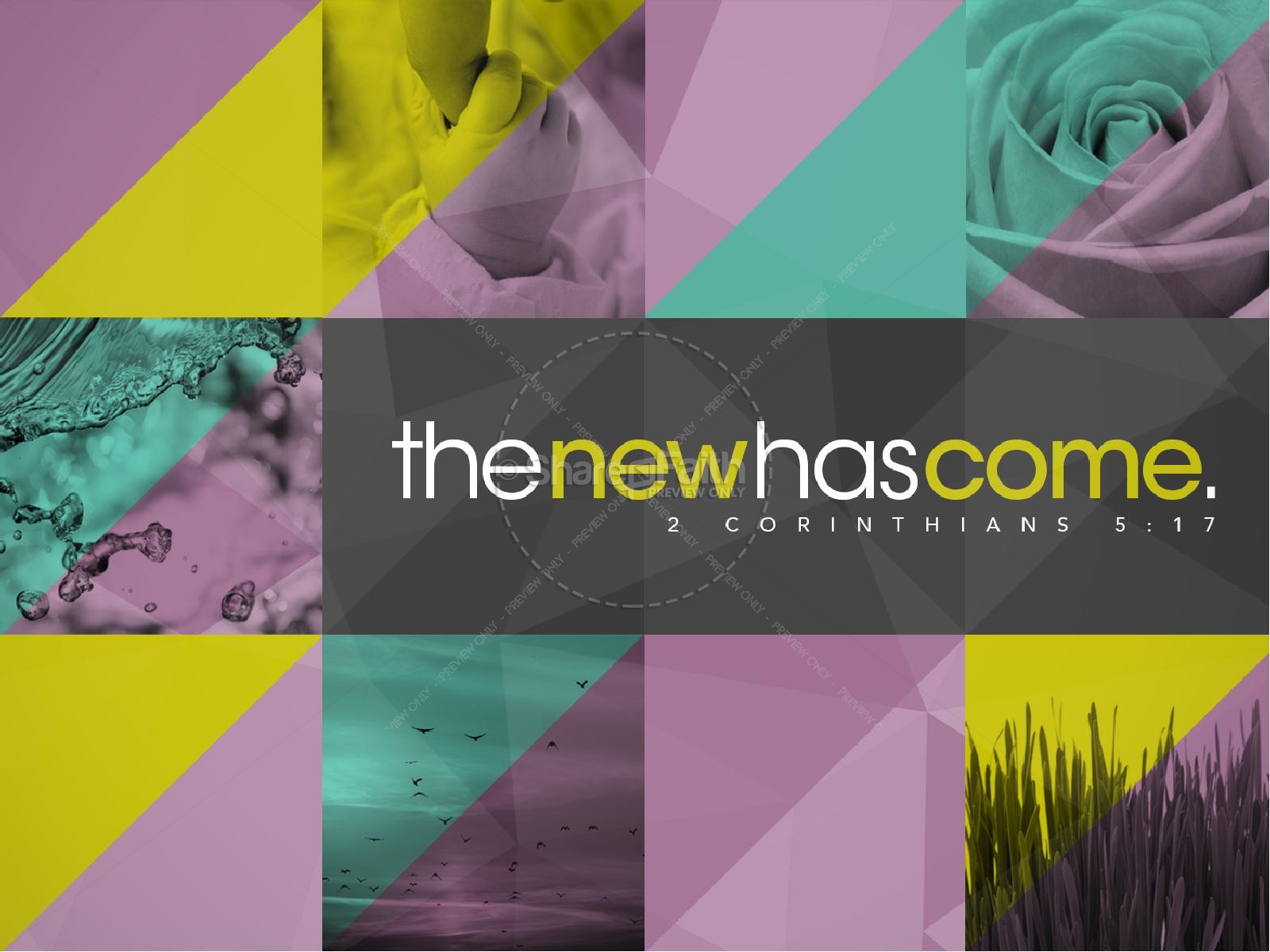 The New Has Come Christian PowerPoint Thumbnail 1