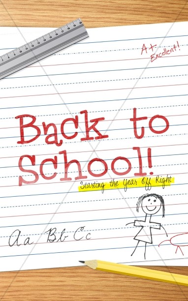 Back to School Starting the Year Off Right Christian Bulletin Thumbnail Showcase