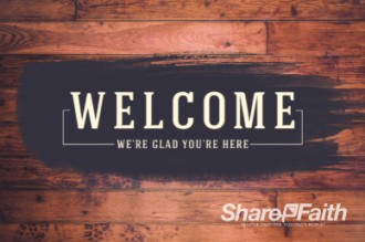 Wood Panel Vintage Welcome Video Loop for Church | Church Motion Graphics