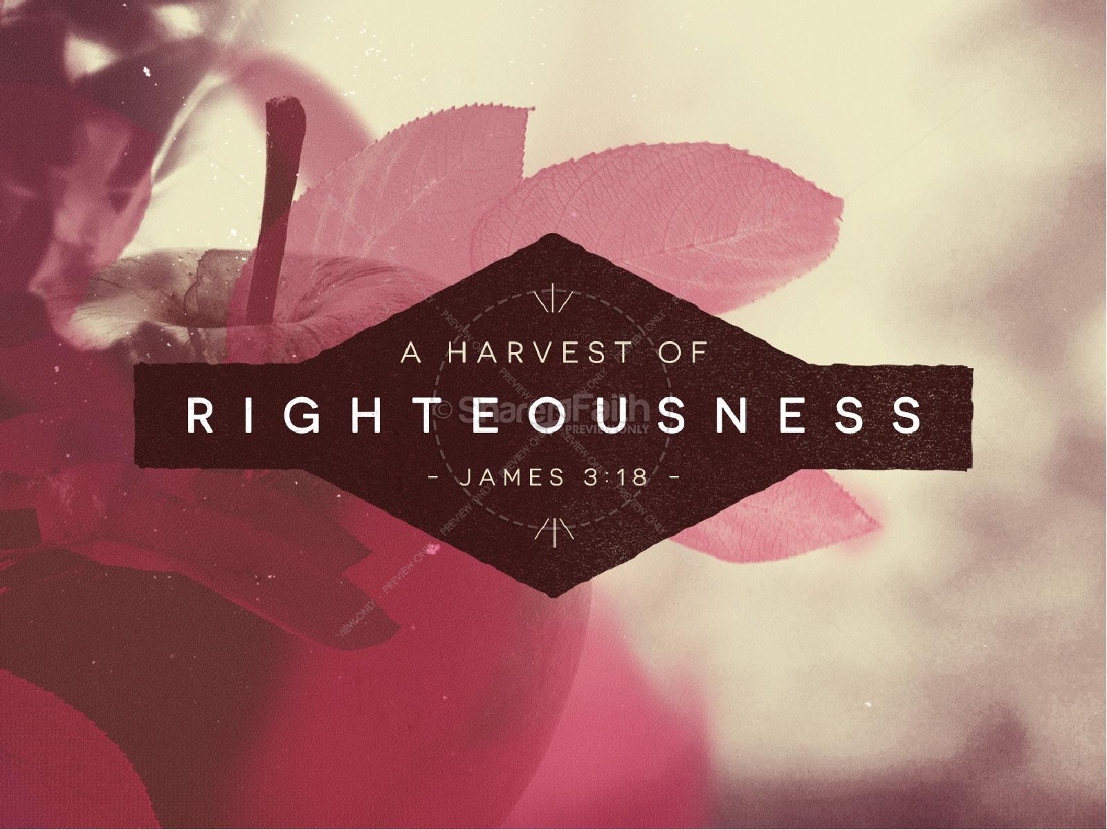 The Harvest of Righteousness Religious PowerPoint