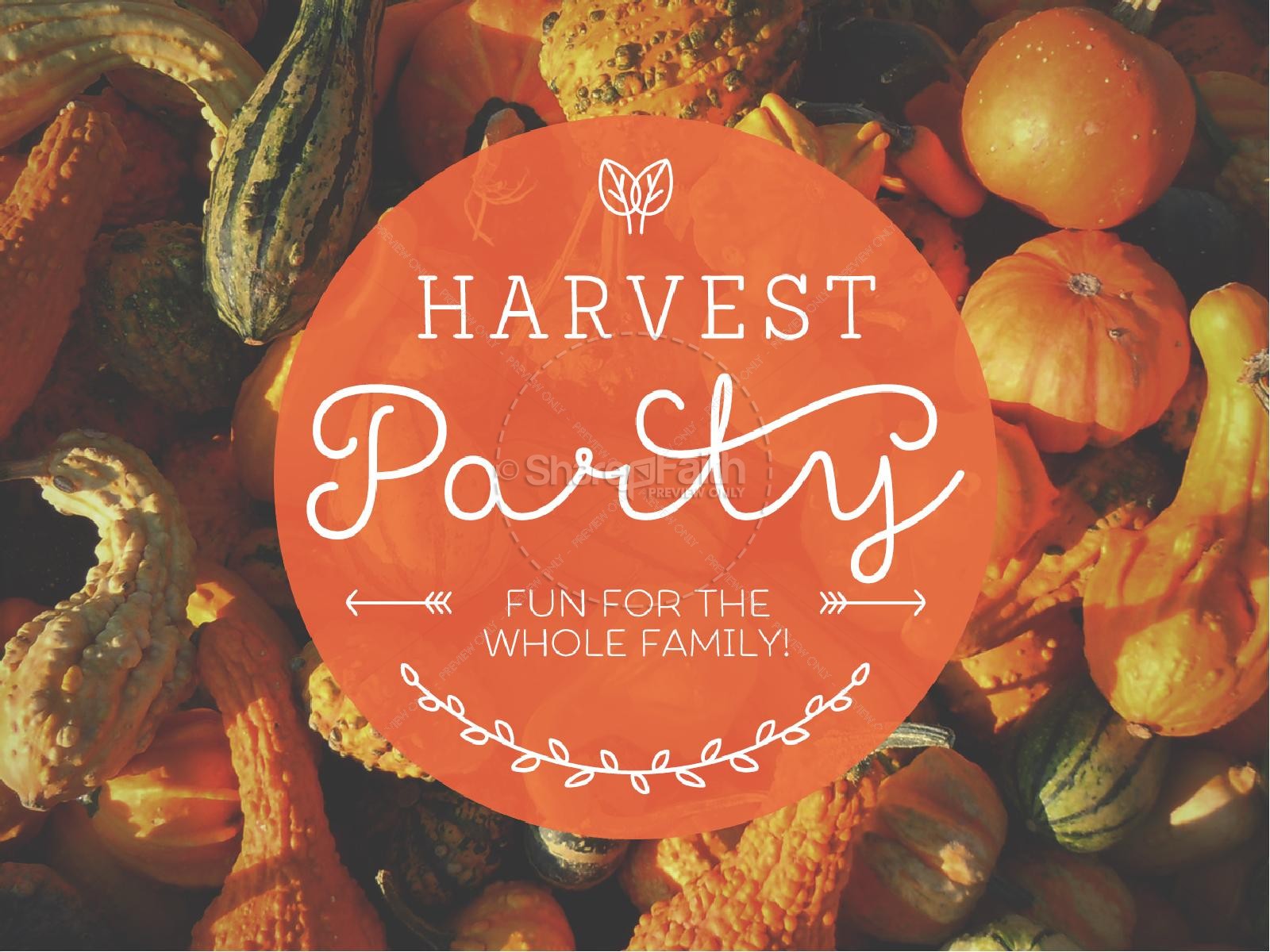 Harvest Party Christian PowerPoint Thumbnail 1