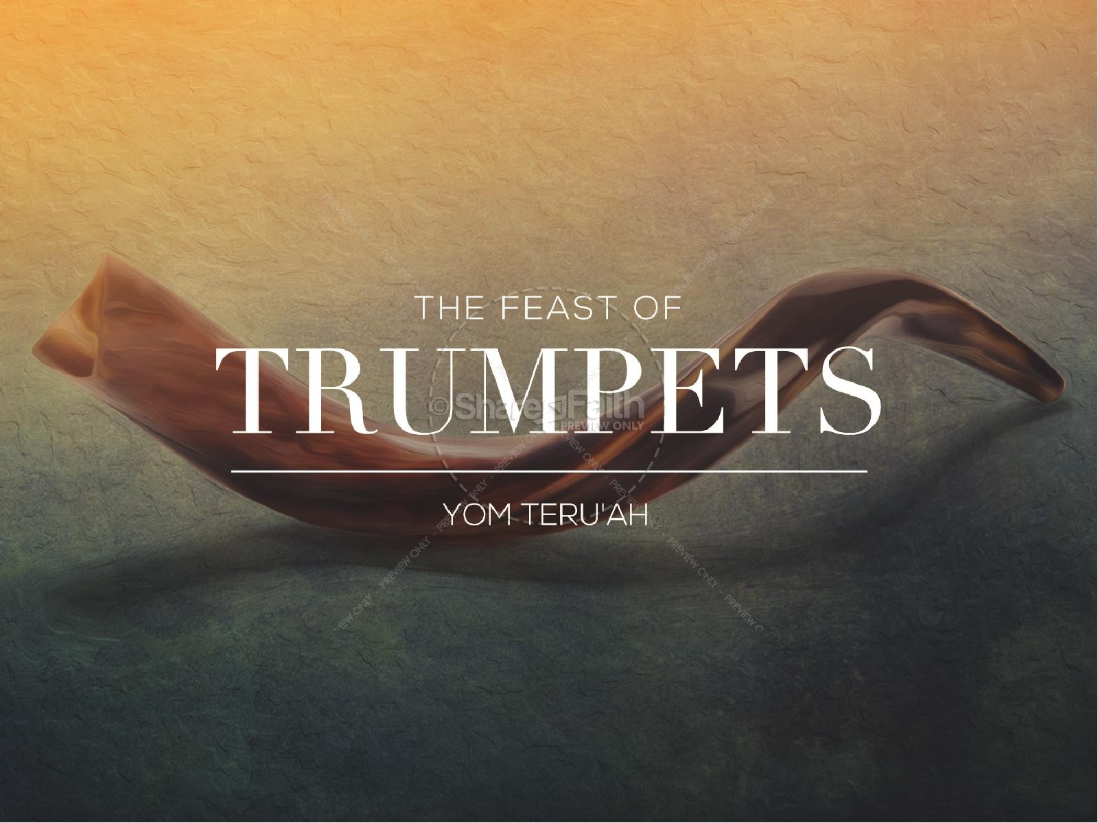 Feast of Trumpets Religious PowerPoint Thumbnail 1
