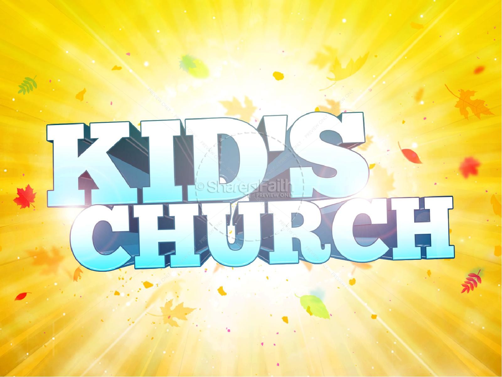 Kid's Church Religious PowerPoint Thumbnail 1