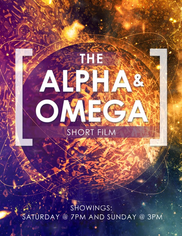Alpha and Omega Religious Flyer