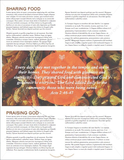 Harvest Party Christian Newsletter | page 2